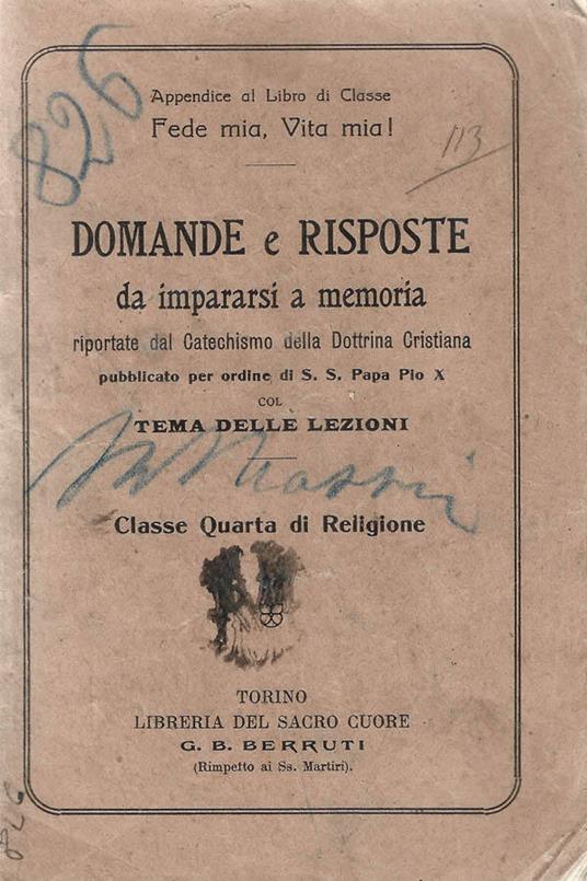 Domande e risposte da impararsi a memoria - copertina