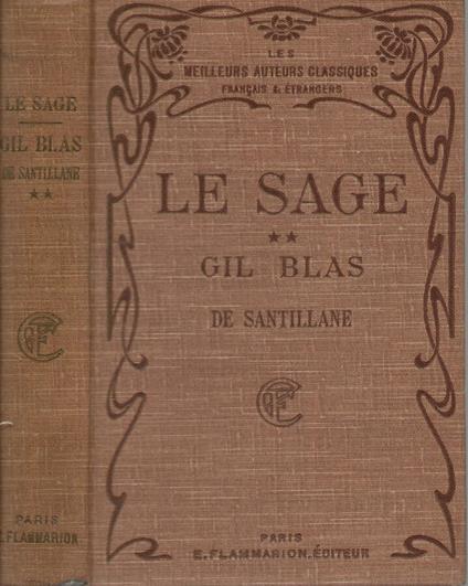 Gil Blas de Santillane - copertina