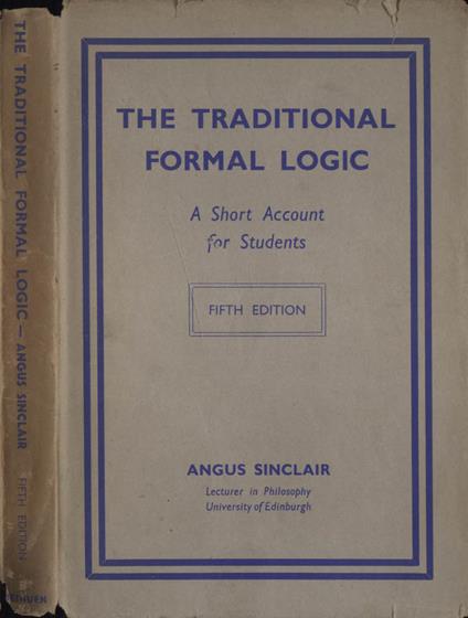 The traditional formal logic - copertina