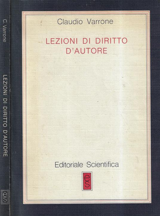 Lezioni di diritto d'autore - copertina