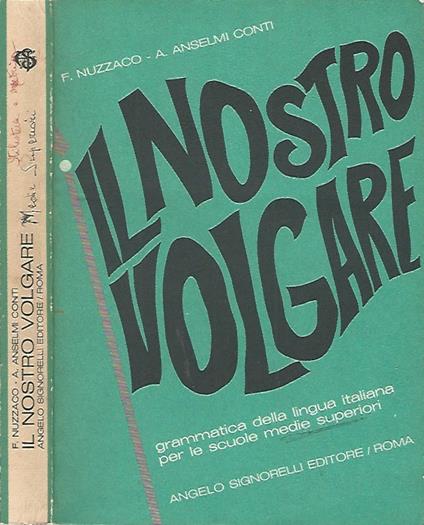 Il nostro volgare - copertina