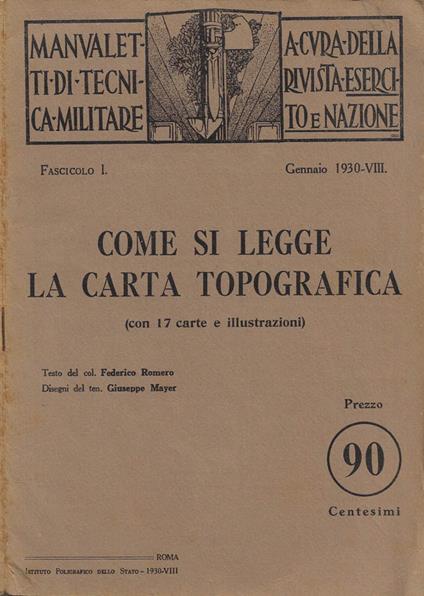 Come si legge la Carta Topografica - copertina