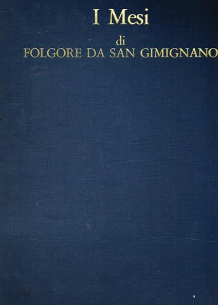 I mesi di Folgore da San Gimignano illustrati da Sano di Pietro - copertina