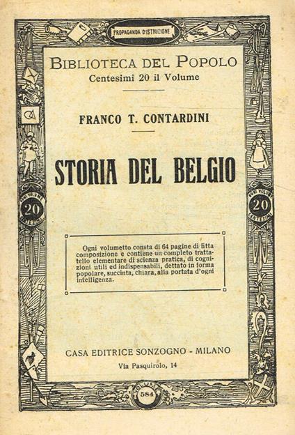 Storia del Belgio - copertina