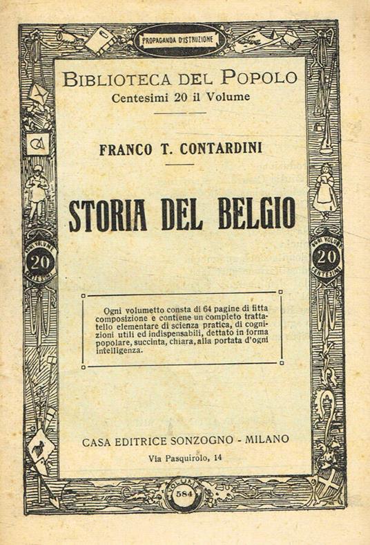 Storia del Belgio - copertina
