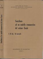 Contributo ad un modello econometrico del settore fiscale