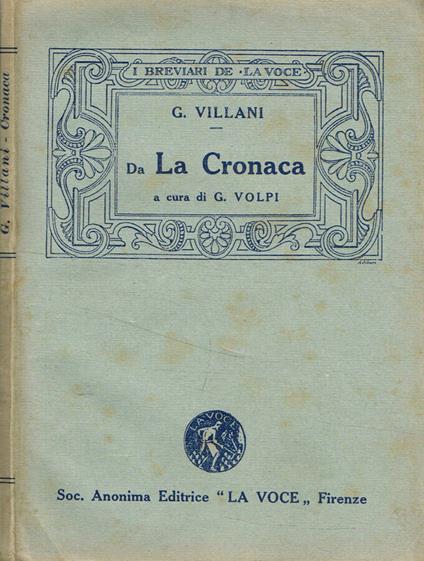 da La cronaca - copertina