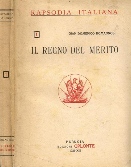 Il regno del merito - copertina