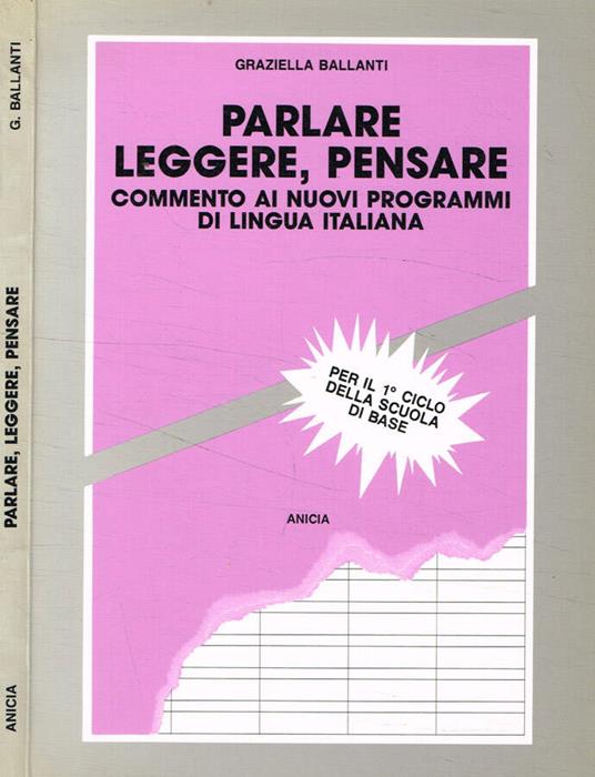 Parlare, leggere, pensare - copertina