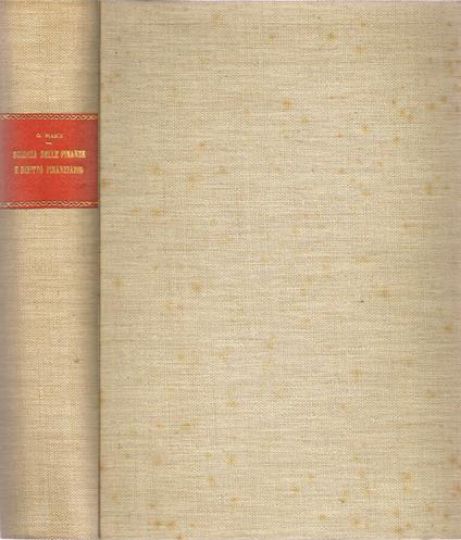 Corso di Scienza delle Finanze e Diritto Finanziario - copertina