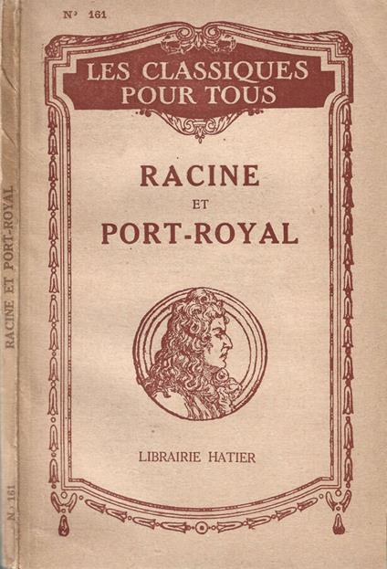 Racine et Port-Royal - copertina