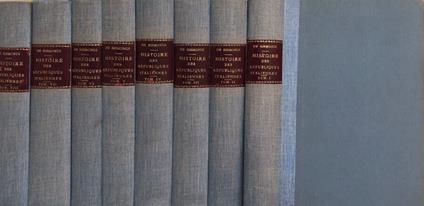 Histoire des republiques italiennes du moyen age tome I, II, III, IV, V, VI, VII, VIII - copertina