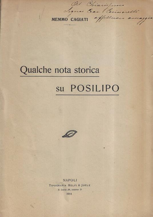 Qualche nota storica su Posilipo - copertina
