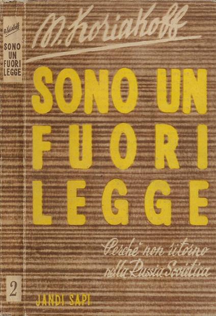 Sono un fuorilegge - copertina