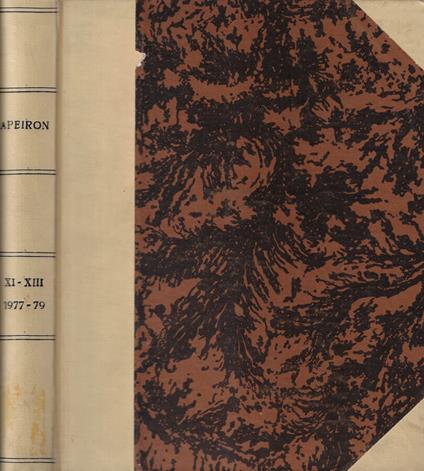 Apeiron Volume XI-XIII 1977-1979 - copertina