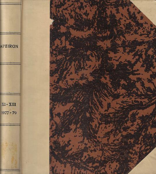 Apeiron Volume XI-XIII 1977-1979 - copertina