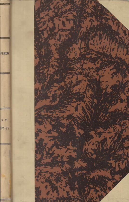 Apeiron Volume V-VI 1971-1972 - copertina