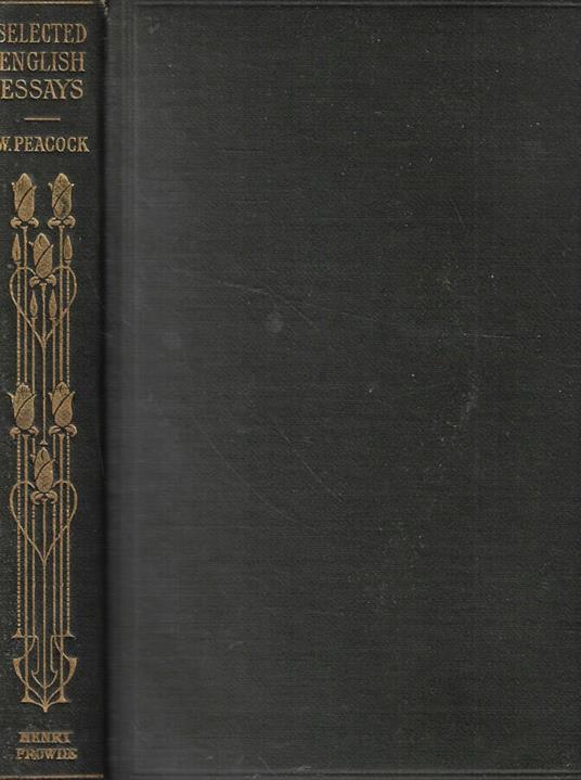 Selected english essays - copertina
