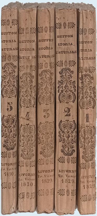 Storia naturale. Nuovamente ordinata e continuata per opera del C. di Lacepede - Georges-Louis de Leclerc Buffon - copertina