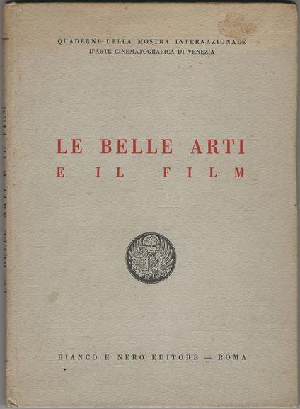 Le belle arti e il film - copertina