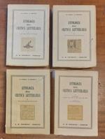 ANTOLOGIA DELLA CRITICA LETTERARIA (4 Volumi)