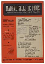 Mademoiselle De Paris. Spartito Per Canto E Vari Strumenti In Si/B (Italiano/Francese) - Durand Paul, Contet Henri - E.M.I., - 1944
