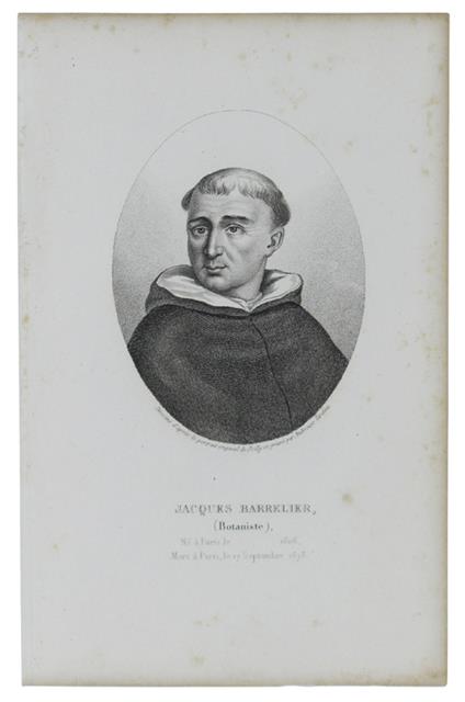 Portrait De Jacques Barrelier (Botaniste) 1606-1673. Gravure Sur Acier Dessinée Et Gravée Par Ambroise Tardieu - 1825 - copertina