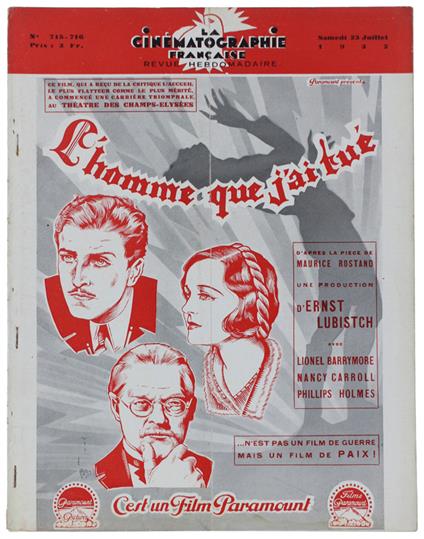Cinematographie Française N° 715-716 (Complet) - 1932 - copertina