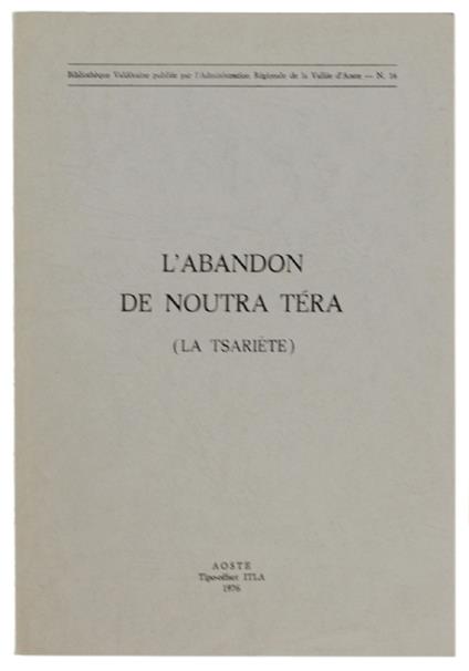 L' Abandon De Noutra Tera (La Tsariete) - copertina