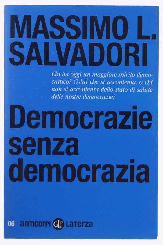 Democrazie Senza Democrazia