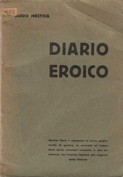 Diario Eroico - copertina