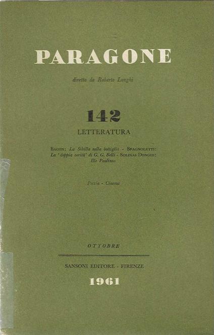 Paragone 142 - copertina