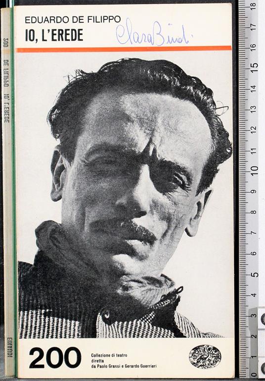 Io, l'erede - Eduardo De Filippo - copertina