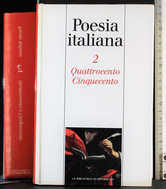 Poesia Italiana. 2 Quattrocento Cinquecento - copertina