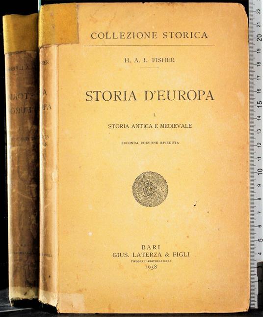 Storia d'Europa. Vol I Storia antica e medievale - Fischer - copertina