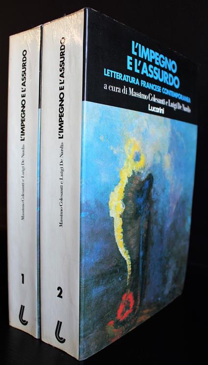 L' impegno e l'assurdo. 2 volumi - copertina