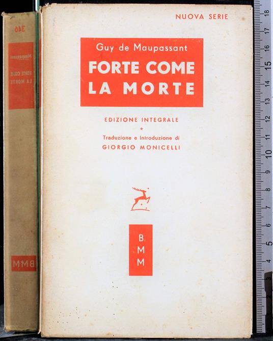 Forte come la morte - Guy de Maupassant - copertina