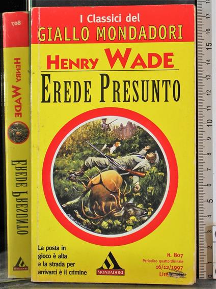 Erede presunto - Henry Wade - copertina