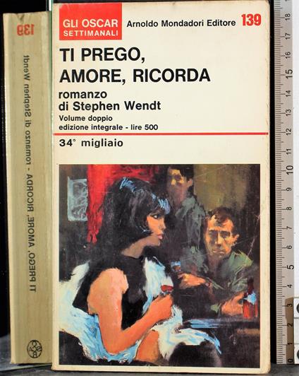 Ti prego amore ricorda - Stephen Wendt - copertina