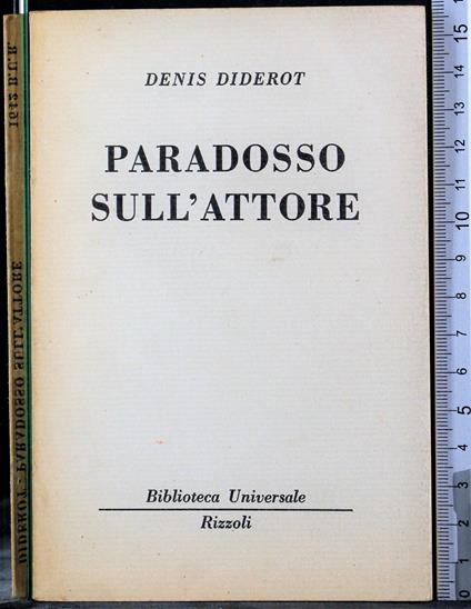 Pardosso sull'attore - Denis Diderot - copertina