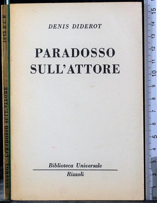 Pardosso sull'attore - Denis Diderot - copertina