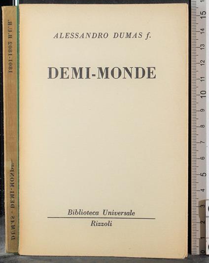 Demi-monde - Alexandre (figlio) Dumas - copertina