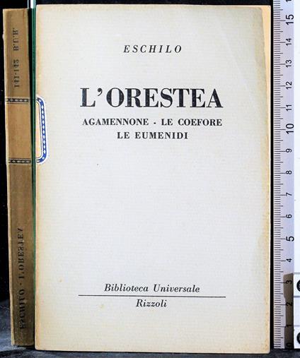 L' orestea. Agamennone. Le coefore. Le eumenidi - Eschilo - copertina