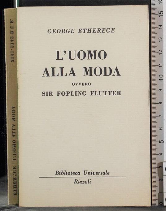 L' uomo alla moda ovvero Sir Fopling Flutter - George Etherege - copertina