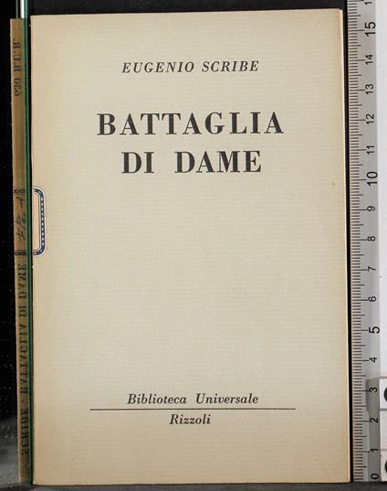 Battaglia di dame - Eugenio Scribe - copertina