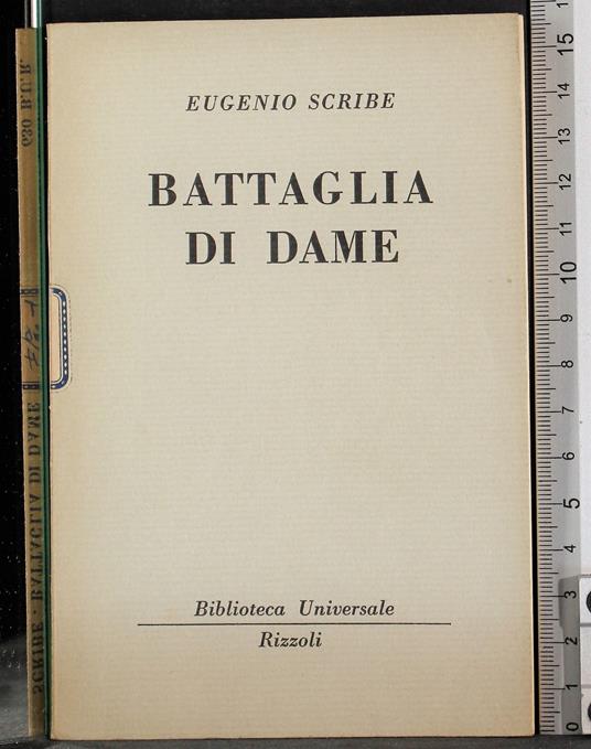 Battaglia di dame - Eugenio Scribe - copertina