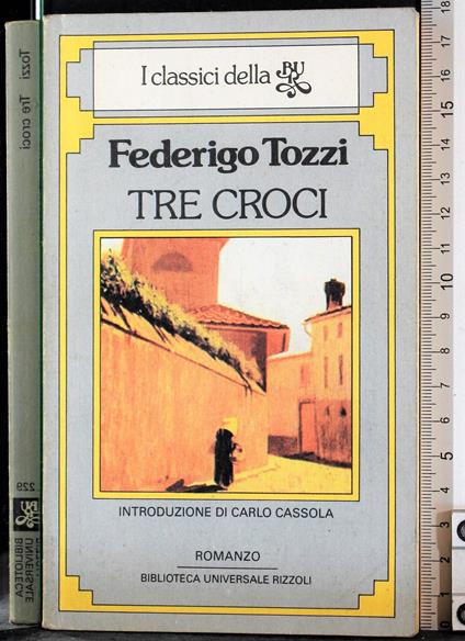 Tre croci - Federigo Tozzi - copertina