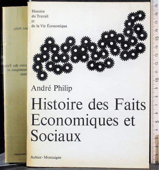 Histoire des faits economiques et sociaux - copertina