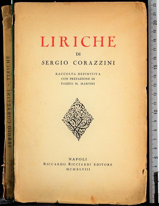 Liriche - Sergio Corazzini - copertina