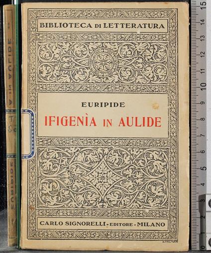 Ifigenia in aulide - Euripide - copertina